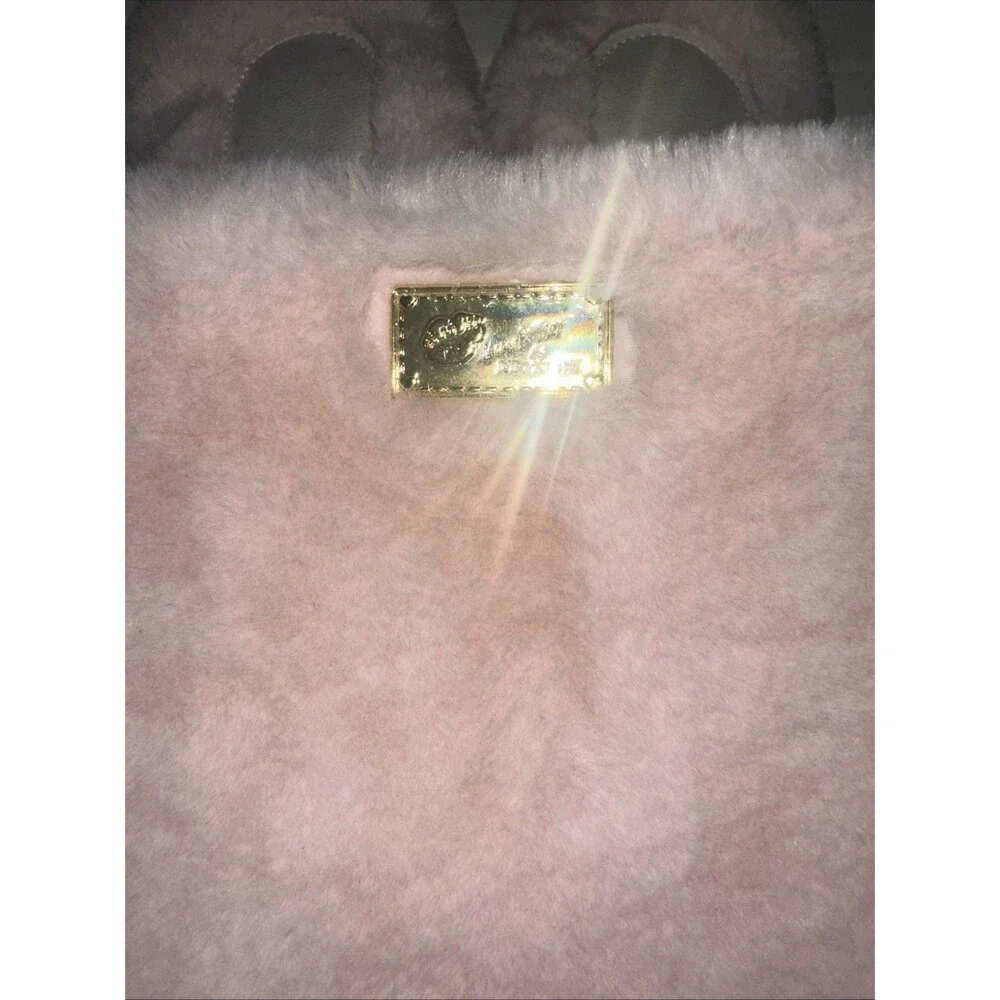 LUV Betsey Johnson Rabbit  Backpack Pink EUC Adorable Fury Bunny Ears & Tail